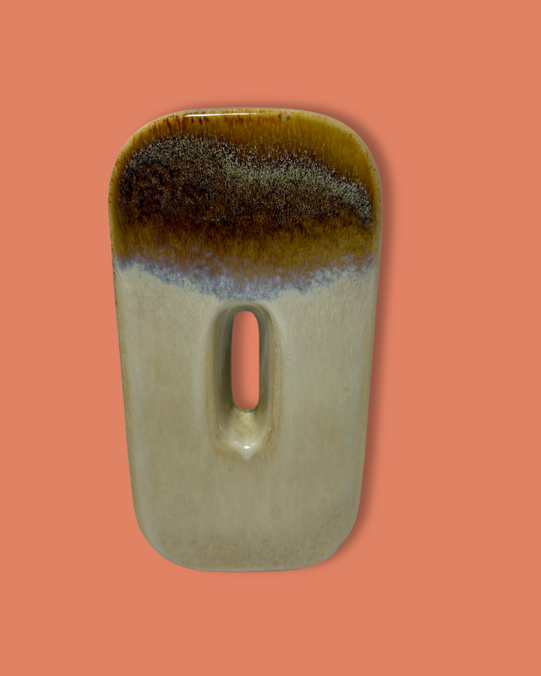 'O' Shaped Ceramic Drip Glaze Pottery Vase