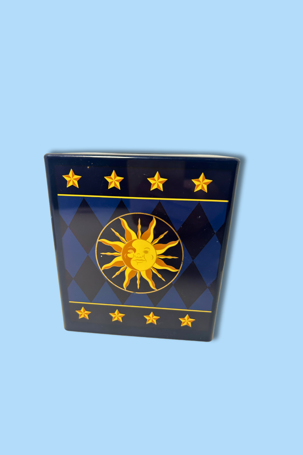 Vintage 1990s/Y2K Celestial Sun, Star, and Moon Tissue Box Cover