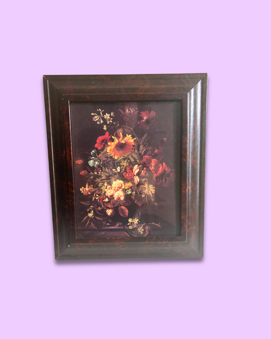 Vintage Framed Print “Vase of Flowers” by Simon Peeterz Verelst