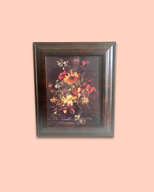 Vintage Framed Print “Vase of Flowers” by Simon Peeterz Verelst