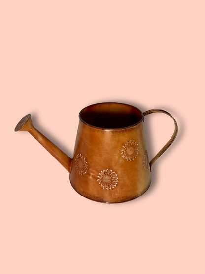 Galvanized Rustic Sunshine Watering Can