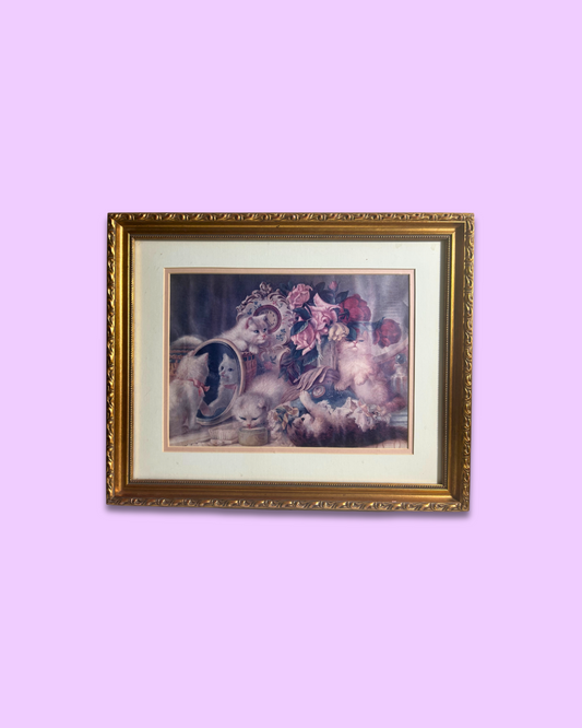 Vintage Framed Print “The Five Senses” by H.C. Plumb