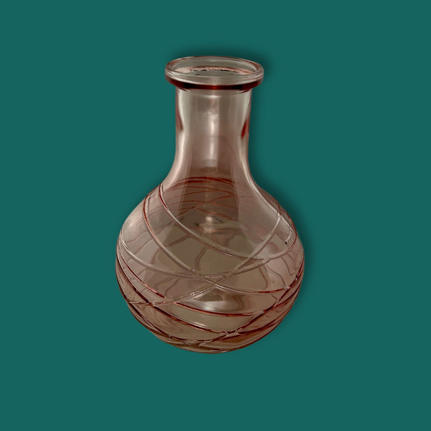 Vintage Inspired Pink Bud Vase