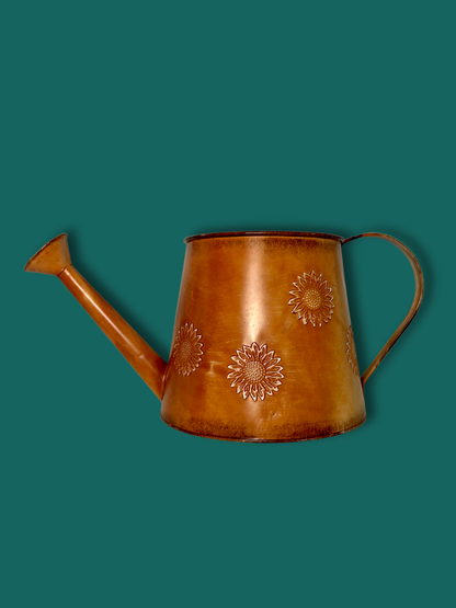 Galvanized Rustic Sunshine Watering Can